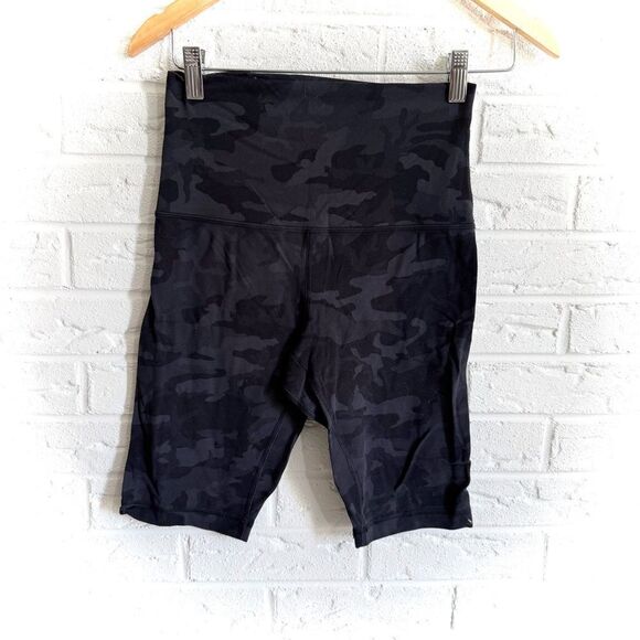 Lululemon Align Super High Rise Short *10" Incognito Camo Multi Grey Size 6 - Picture 1 of 4